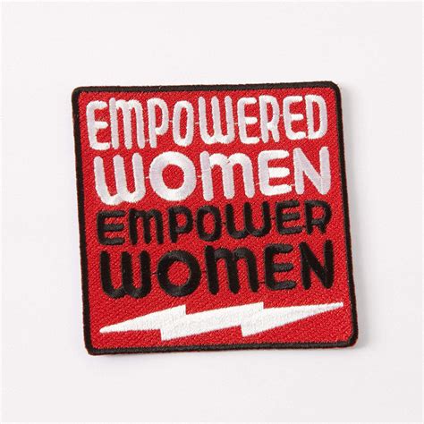 Empowered Women Embroidered Iron On Patch Punkypins