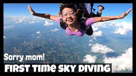 What To Expect First Time Skydiving 🪂 Sorry Mom Firsttime Youtube