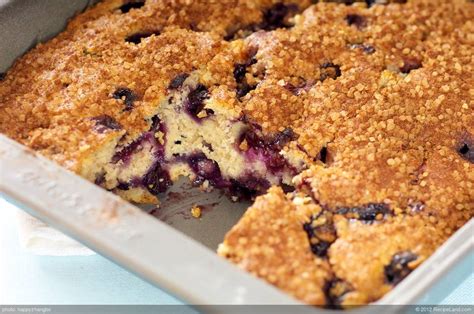 Bake at 375° for 25 minutes or until a toothpick inserted in the center. Best Ever Blueberry Coffee Cake (Low Fat) Recipe