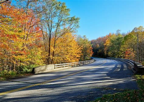 Autumn At Blue Ridge Parkway Route Usa Free Stock Photo 438780