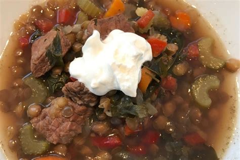 Lentil Soup With Beef New England Cooks