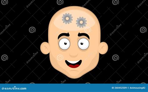 animation head man gears spinning stock video video of learning thinking 260452509