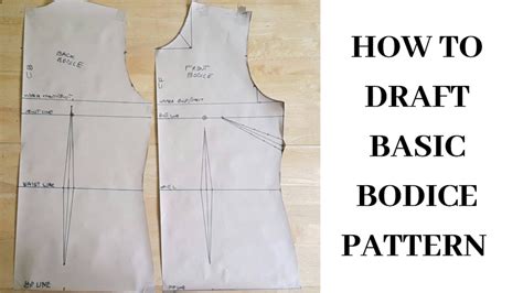 How To Draft The Basic Bodice Pattern Donlarrie Couture