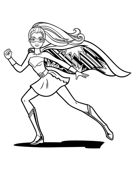 Barbie In Princess Power Coloring Pages To Download And