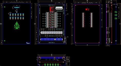 Plano Electric Board Electrical Installation DWG Detail For AutoCAD