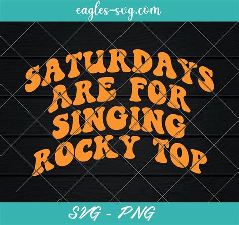Saturdays Are For Singing Rocky Top Svg Tennessee Football Svg Retro