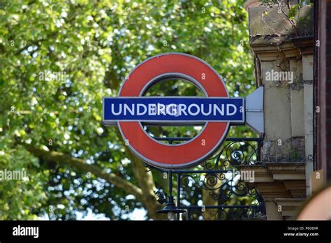 An Iconic London Underground Roundel Station Sign London United