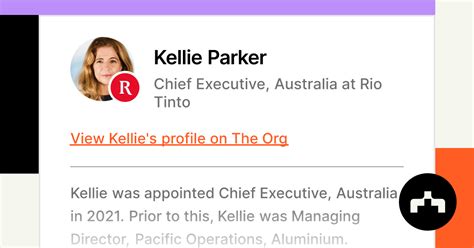 Kellie Parker Chief Executive Australia At Rio Tinto The Org