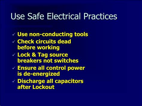 Electrical work can be deadly if not done safely. PPT - Lockout - Tagout PowerPoint Presentation - ID:221204