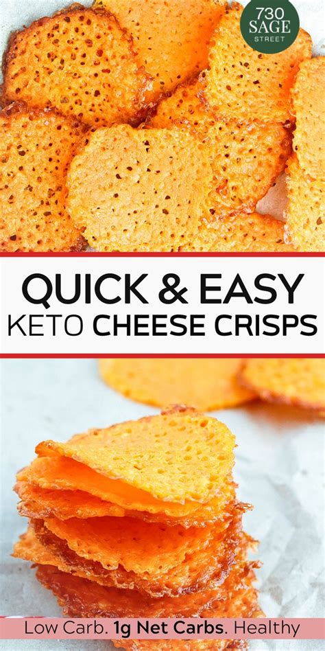 Low Carb Garlic Cheddar Cheese Crisps Are Keto Friendly And Are Super