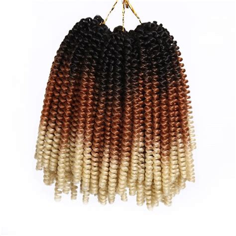 Aliexpress Com Buy Inch Spring Twist Crochet Braids Synthetic Braiding Hair Crochet Hair