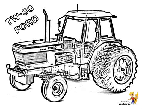 Traktory A Jiné Stroje Omalovánky Pro Děti Coloring Backhoe
