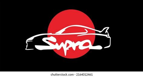 Vektor Stok Toyota Supra Design Logo Vector Legend Tanpa Royalti