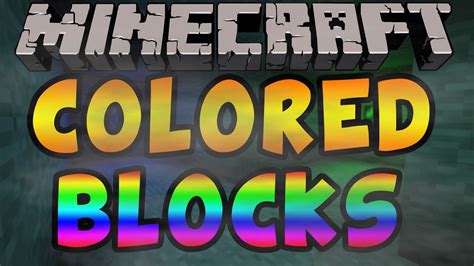Minecraft Mod Showcasecolored Blocks Mod Youtube