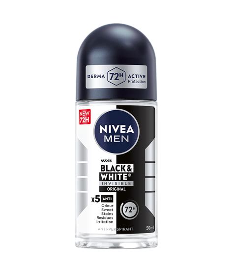 Antiperspirant NIVEA MEN Invisible B W Original Roll On