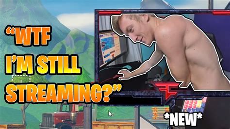 Tfue Forgets To Turn His Stream Off Comes Back Naked Fortnite