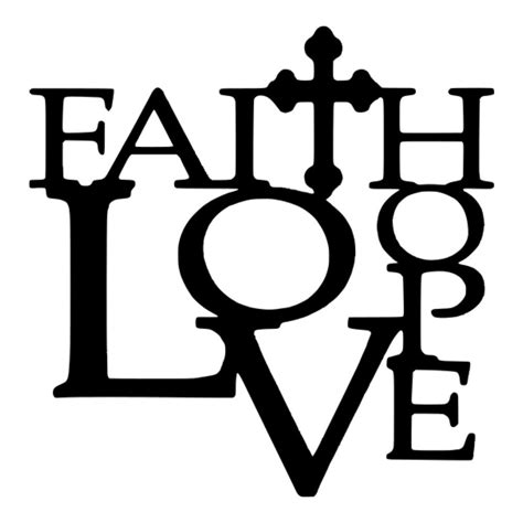 Svg Faith Hope Love Dxf Eps Faith Quote Love Quote