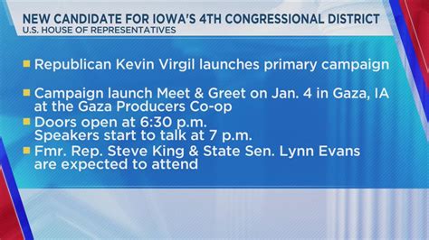 New Candidate For Iowas 4th Congressional District