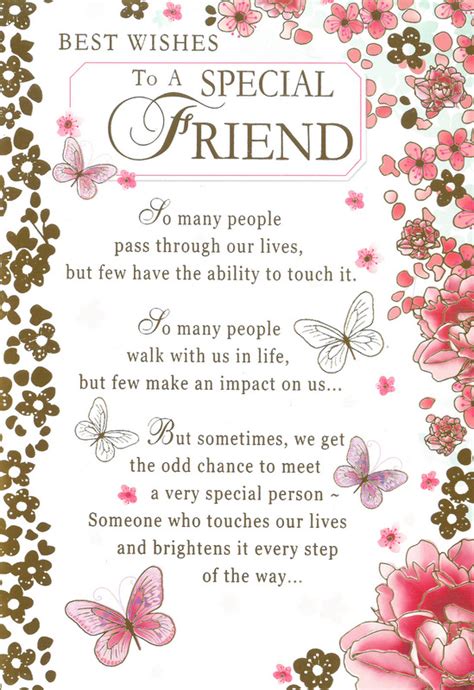 Best friend quotes and sayings, friendship is one of the most beautiful thing in life, so we share the best friend quotes. Card: Best Wishes to a Special Friend - Cards (Greetings) General - Pleroma Christian Supplies