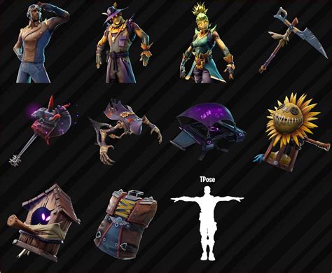 Fortnite V601 Leaked Skins Scarecrows Pilots And T Poses Oh My