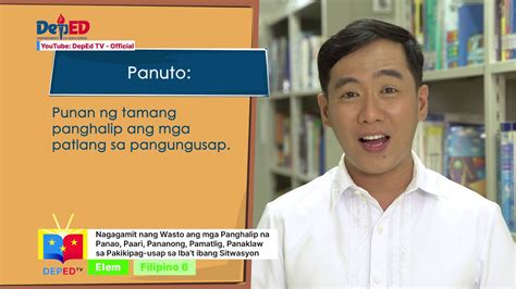 Grade 6 Filipino Q1 Ep9 Nagagamit Ng Wasto Ang Mga Panghalip Na Panao