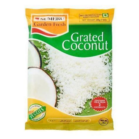 Frozen Grated Coconut Anand Or Sumeru 1 Lb