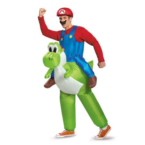 Disguise Mens Mario Riding Yoshi Adult Costume Multi One Size