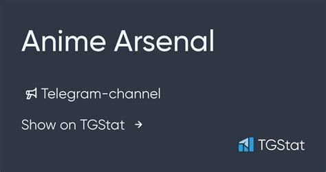 Telegram Channel Anime Arsenal — Animearsenal — Tgstat