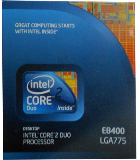 Intel 3 Ghz Lga 775 Core 2 Duo E8400 Processor Intel