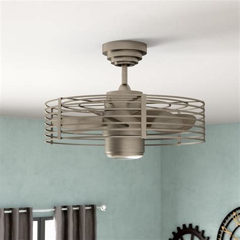 Offers choice in lighting configuration such as undiluted danish modern or. Birch Lane 23" Flara 7 - Blade Caged Ceiling Fan with ...