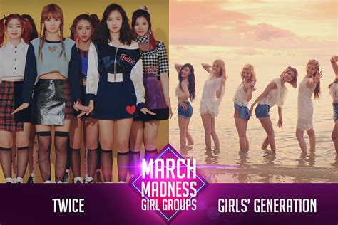 Twice Vs Girls Generation March Madness 2017 — Best Girl Group [round 1]