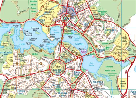 Canberra And Region Map Hema Maps Online Shop