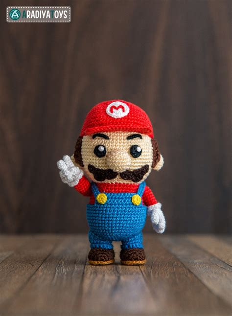 Crochet Pattern Of Mario From Super Mario Bros Etsy