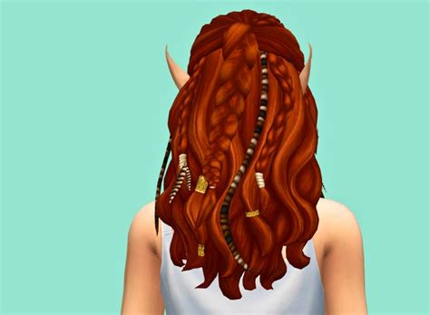 Lobelia Hair By Teanmoon Sims Hair Sims 4 Game Sims 4