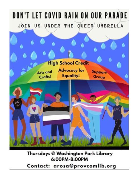 The Queer Umbrella Class Is Back In Person Washington Park Library