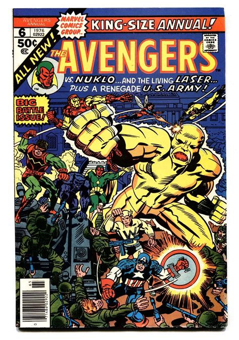 Avengers Annual 6 Comic Book Jack Kirby 1973 Marvel Comic Books