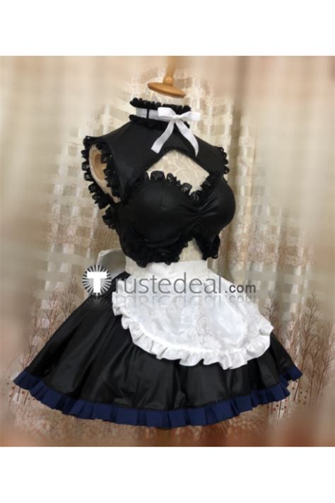 fate grand order fgo shielder mashu kyrielight matthew mash white black maid cosplay costume