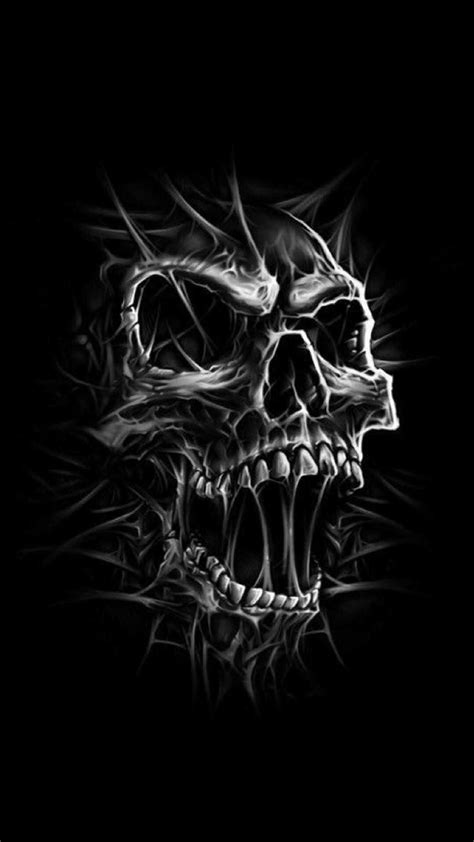 Skull Dark Black Minimal 4k Hd Artist 4k Wallpapers I
