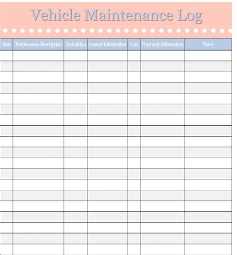 Then you are at the right place. Vehicle Maintenance Log | Template Business