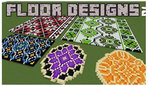 Minecraft - 5 Giant Floor Designs Pt 2 - YouTube