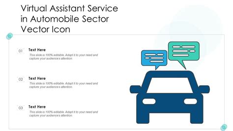 Virtual Assistant Service In Automobile Sector Vector Icon Ppt