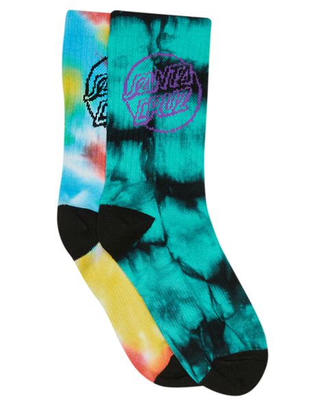Santa Cruz Dye Dot Socks 2 Pack Youth Size