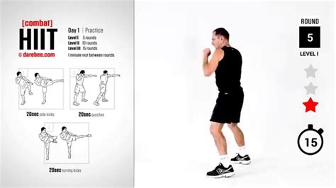 Combat Hiit By Darebee Day 1 Youtube