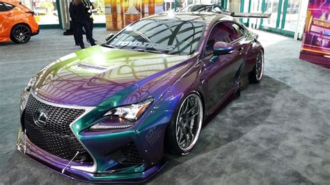 Lexus Rc F Sport Custom Chameleon Purple Green Blue Paint Job