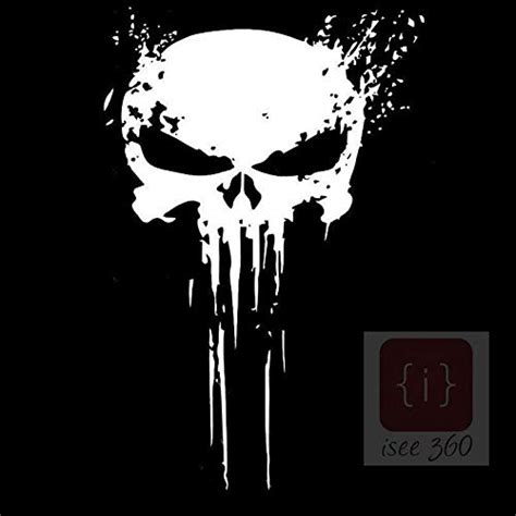 Isee 360® Punisher Skull Blood Stickers And Decals In Thar 4 X 4 Off
