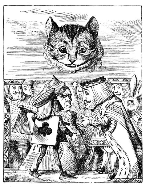 Le Chat Du Cheshire Par John Tenniel 1865 Illustrations Alice Au