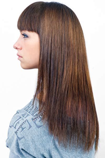 These medium haircuts are right at the point between short and long. U-Shaped Back Long Hair Haircut - From All Angles