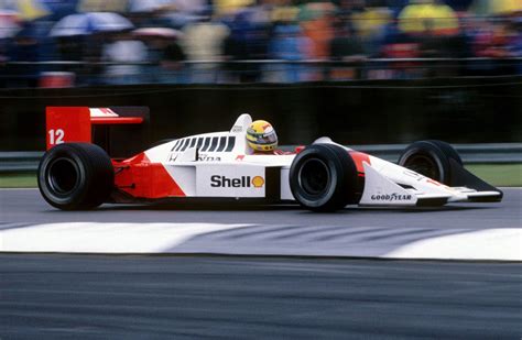 Ayrton Senna British Gp 1988 Mclaren Mp4 Maclaren Formula 1 Car F1 Drivers Indy Cars