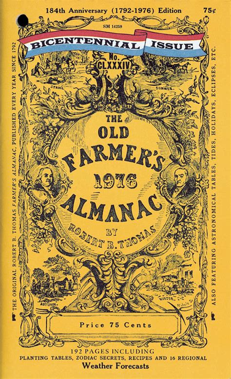 History Of The Old Farmers Almanac Cover The Old Farmers Almanac