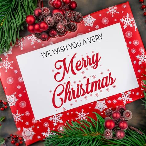 Premium Psd Merry Christmas Background